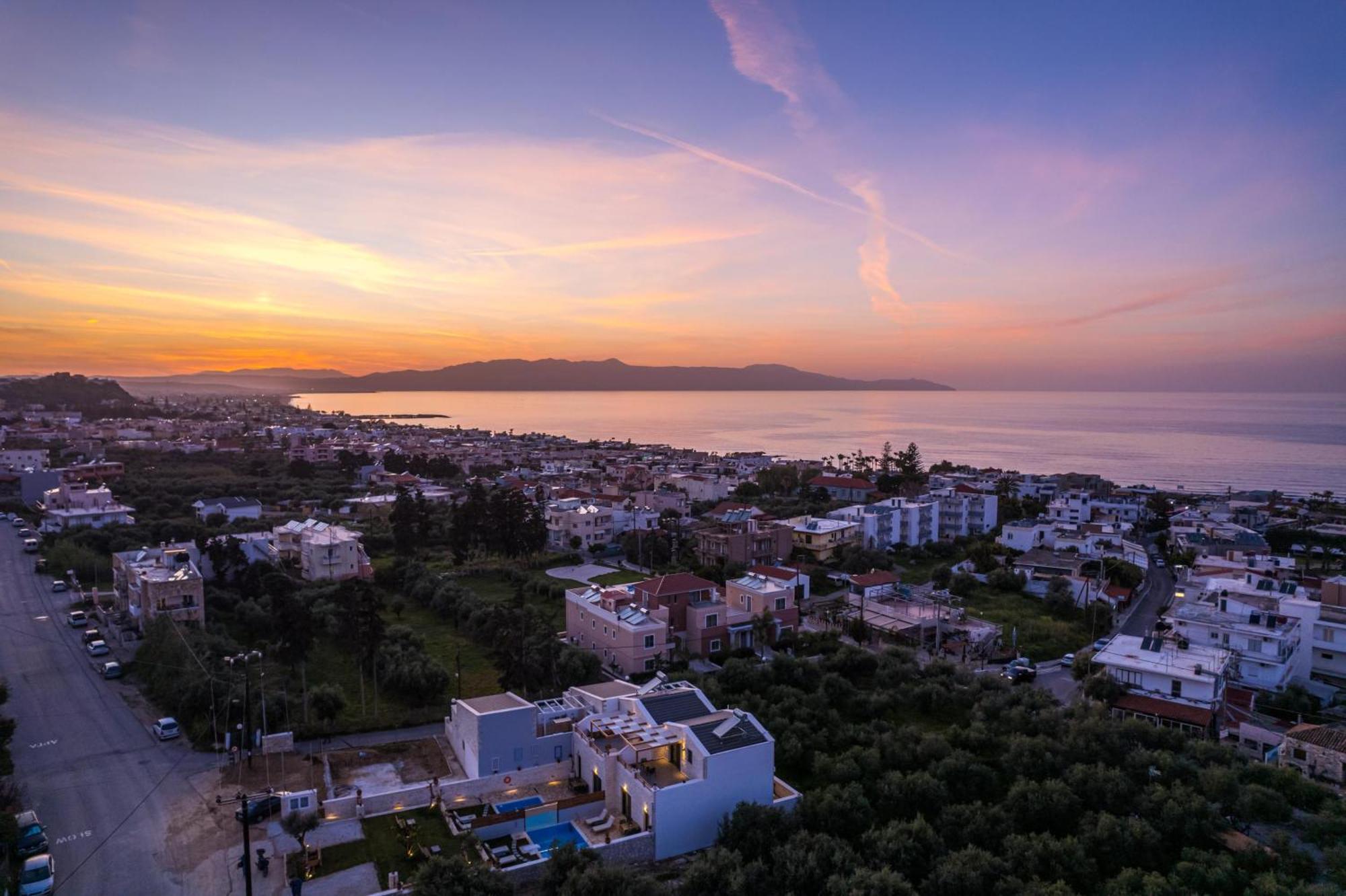 Sun Flower Villas With Sea View Agia Marina Extérieur photo