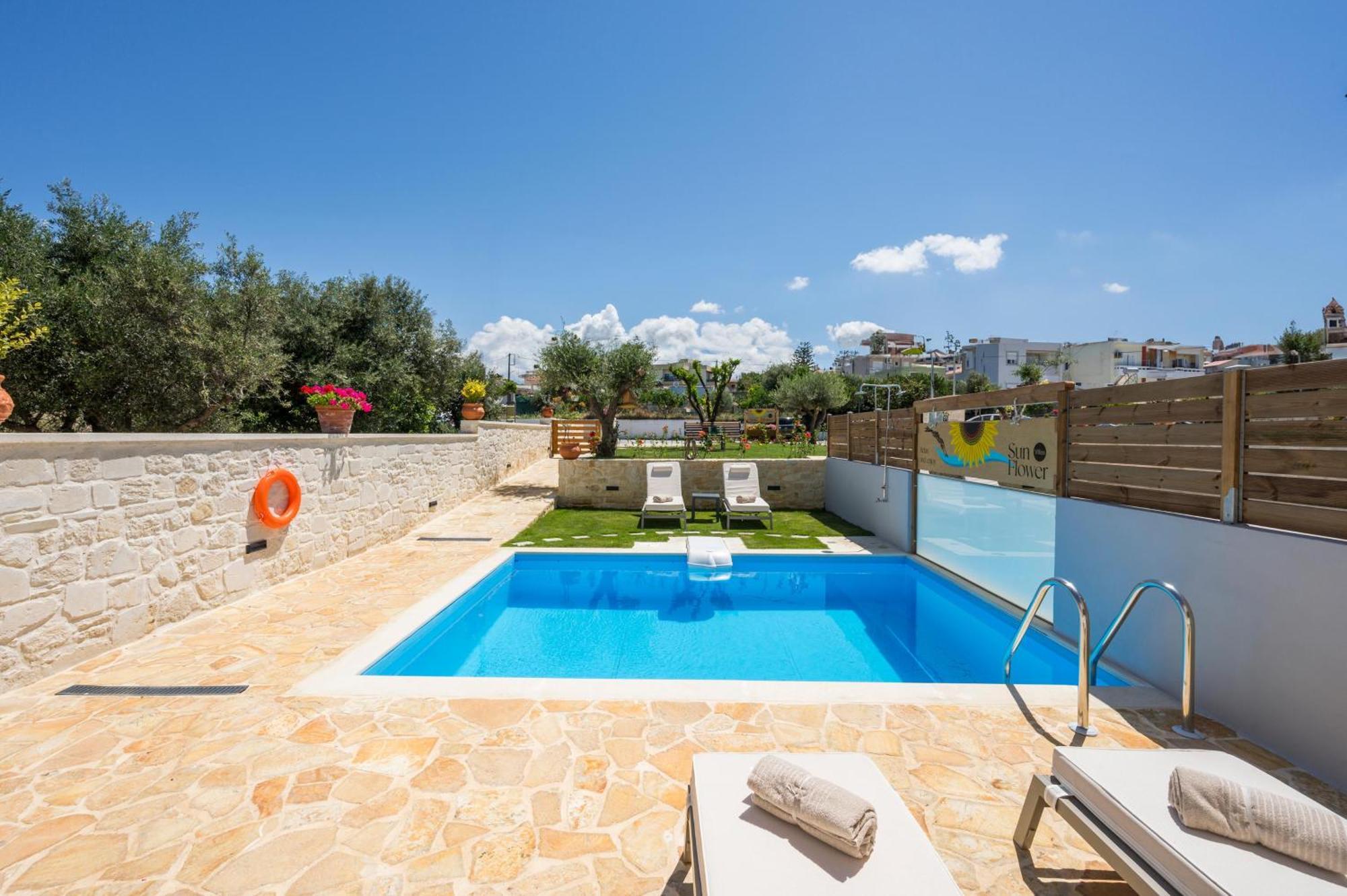 Sun Flower Villas With Sea View Agia Marina Extérieur photo