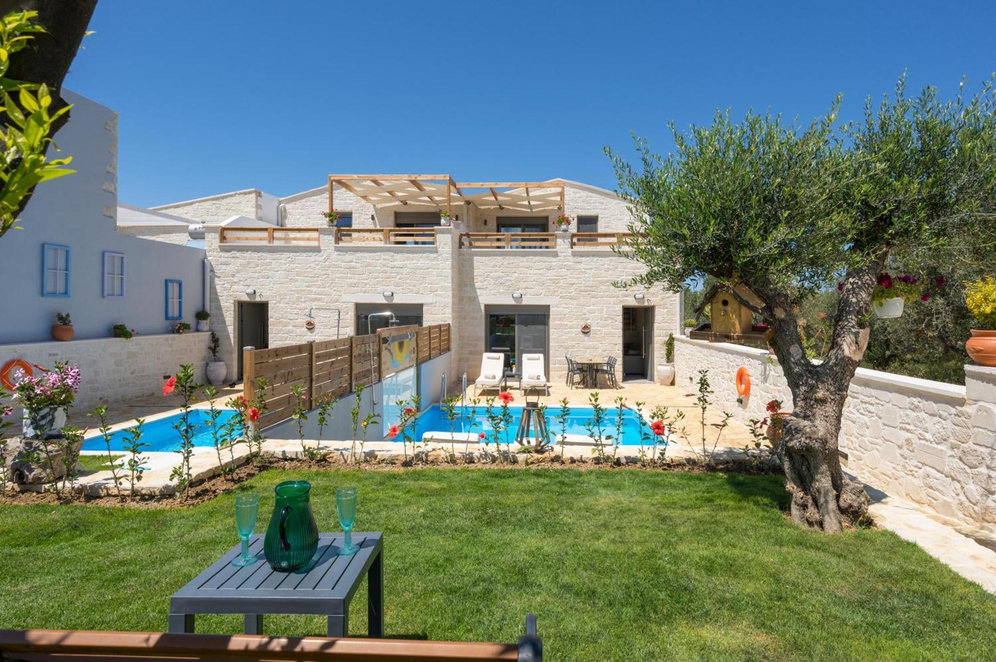 Sun Flower Villas With Sea View Agia Marina Extérieur photo