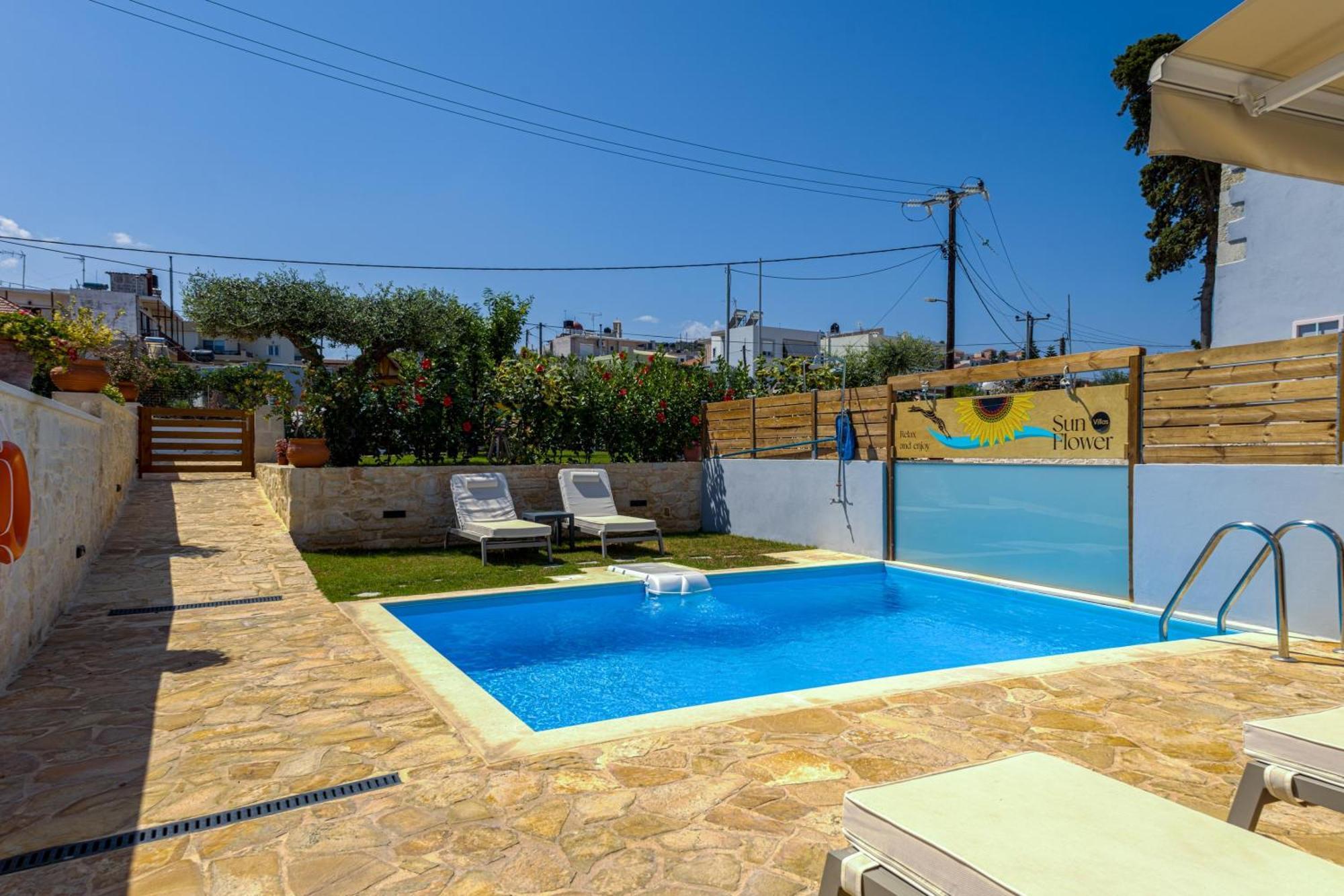 Sun Flower Villas With Sea View Agia Marina Extérieur photo